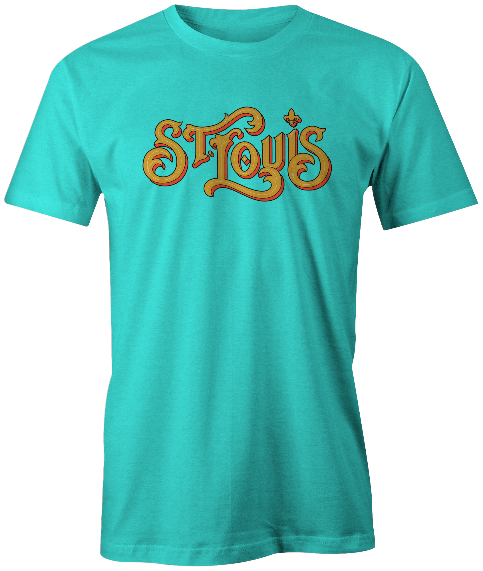 st louis brand t-shirt tee regal throwback vintage authentic series six arch apparel  fleur de lis blues cardinals missouri arch fair