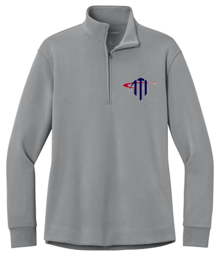 ATI Women Double Pique Quarter Zip