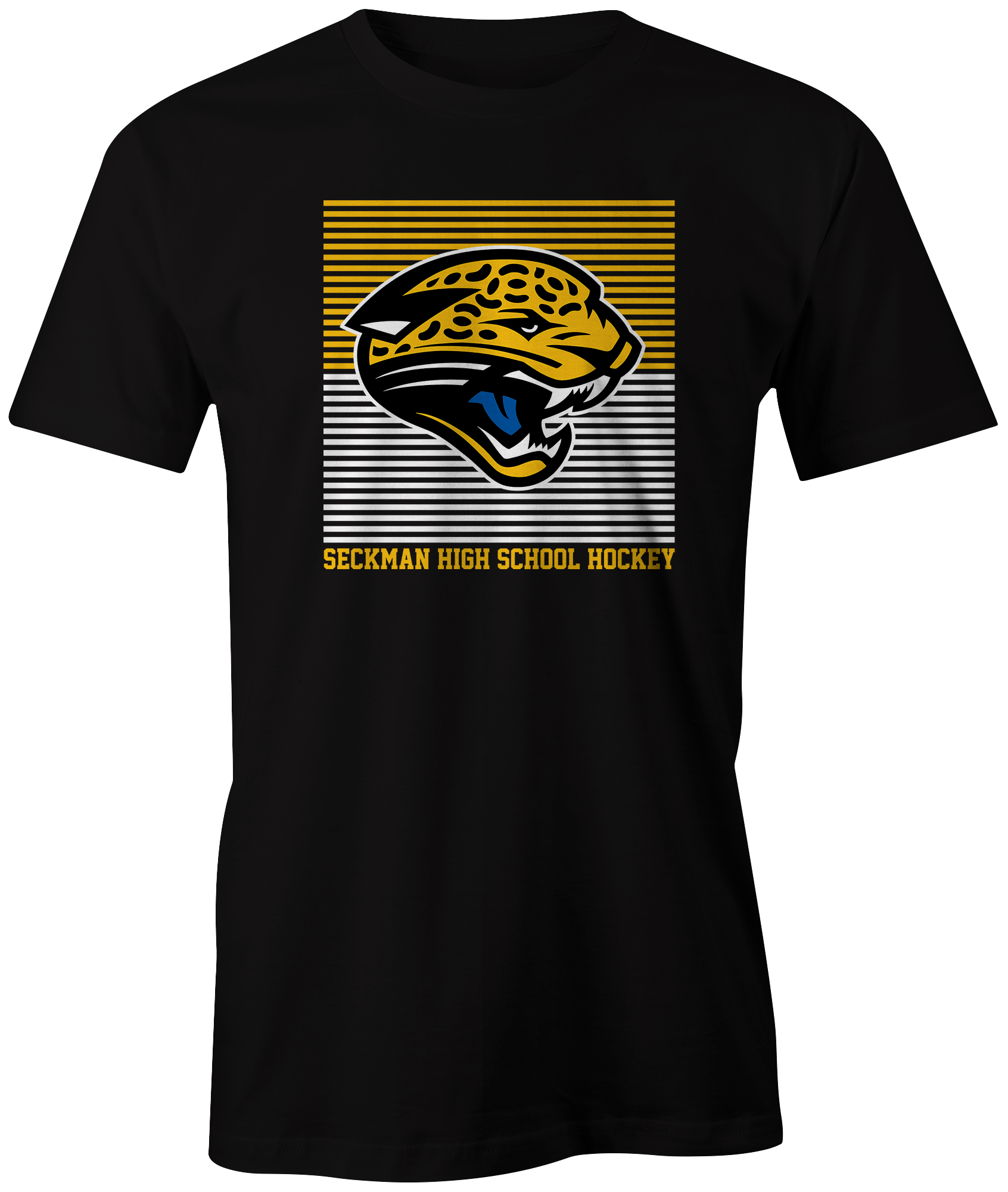 Jaguars St. Louis Apparel STL Sports Hockey Team Shop Blues  Novelty Missouri Seckman Discount Sale Best Price athlete athletic fanatics rally house sporty ice rink  goal black white
