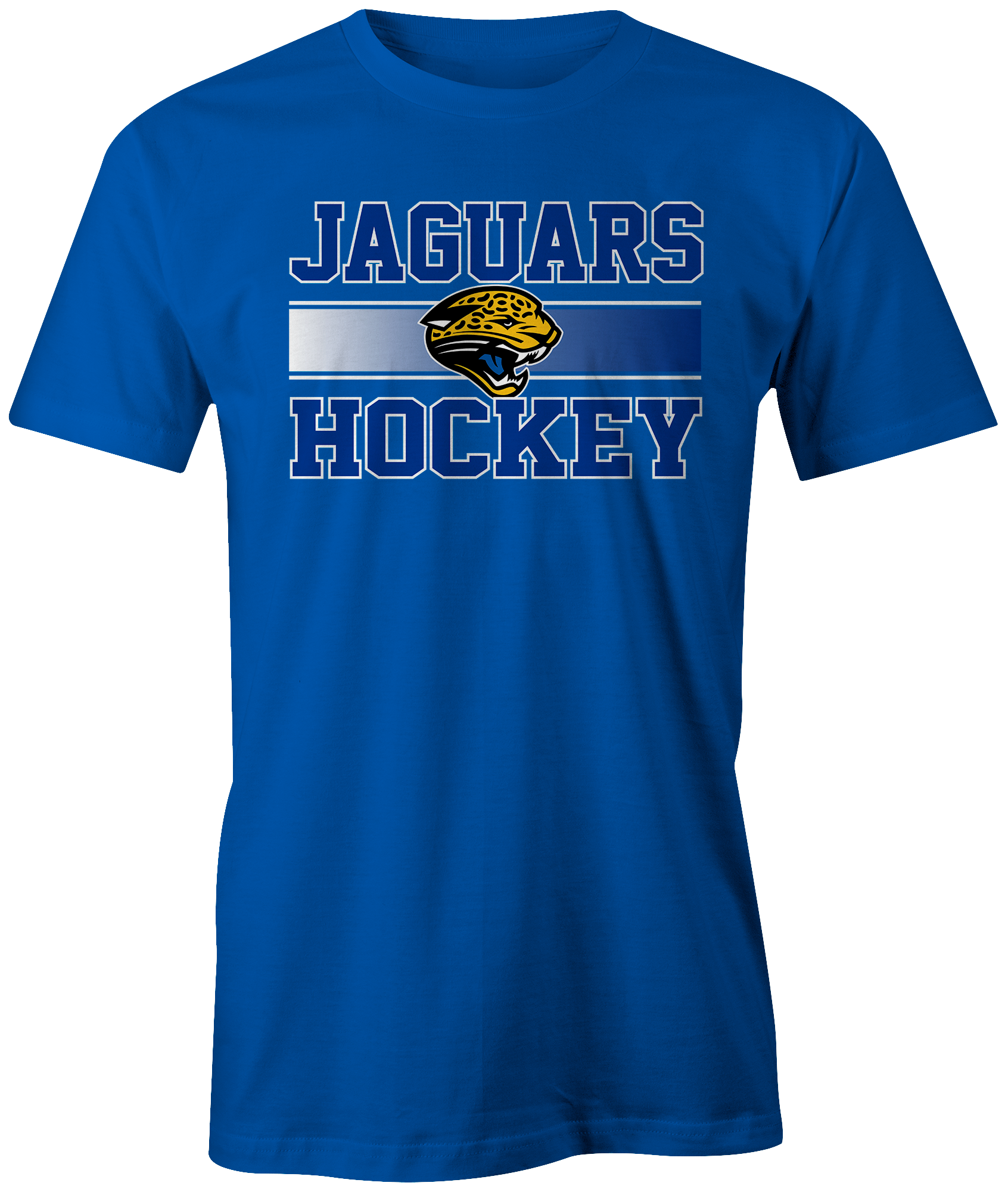 Jaguars St. Louis Apparel STL Sports Hockey Team Shop Blues  Novelty Missouri Seckman Discount Sale Best Price athlete athletic fanatics rally house sporty ice rink  goal blue white 