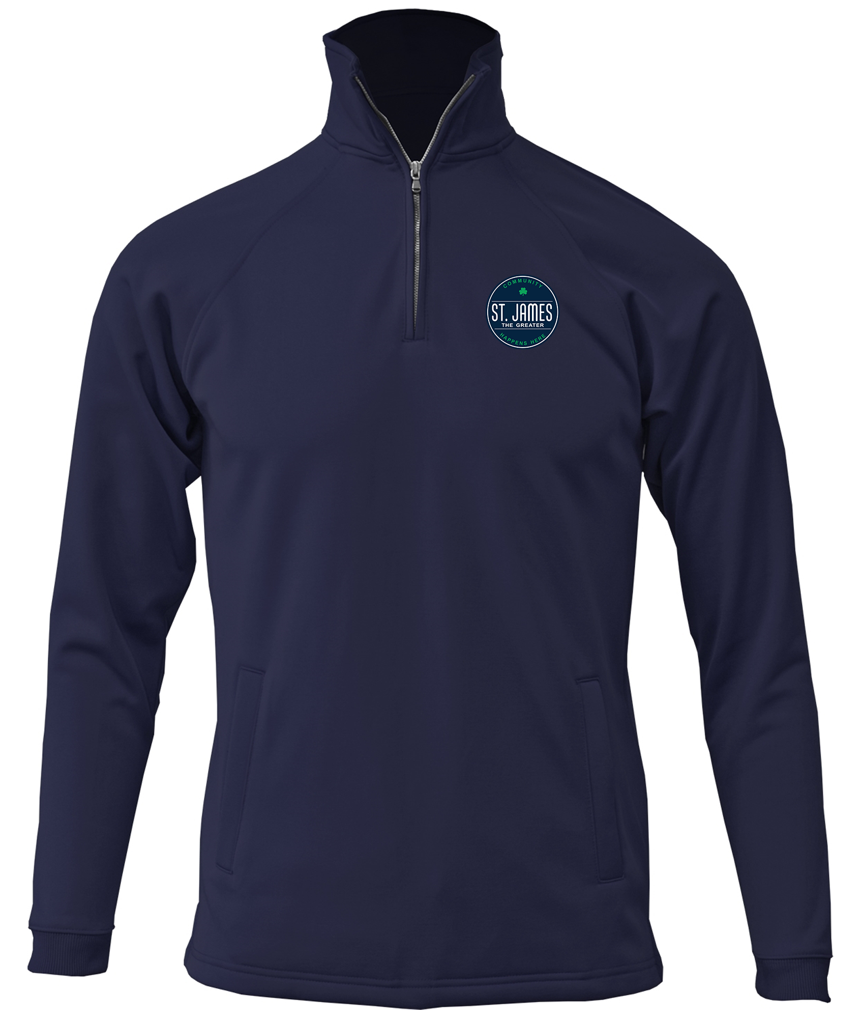 St. James Crest Quarter Zip Pullover